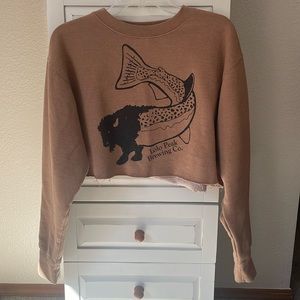 Cropped brewery sweatshirt
